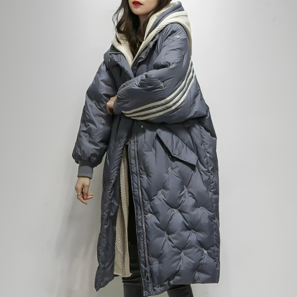 Daunenjacke mit Kapuze für Frauen