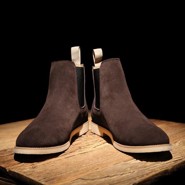 Ferdinand Jones | Chelsea-Slipper aus handgefertigtem Wildleder