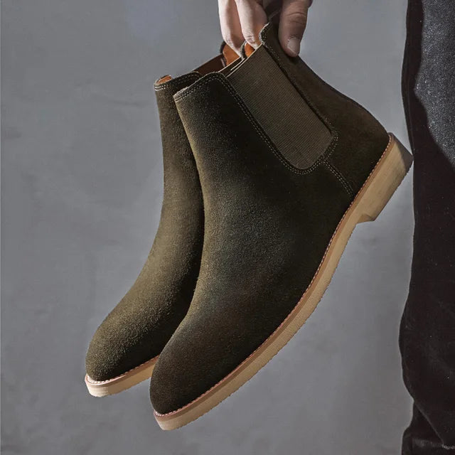 Ferdinand Jones | Chelsea-Slipper aus handgefertigtem Wildleder