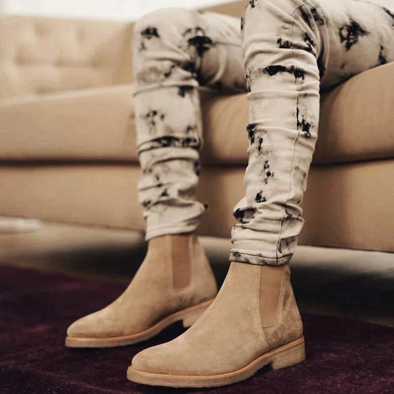 Ferdinand Jones | Chelsea-Slipper aus handgefertigtem Wildleder