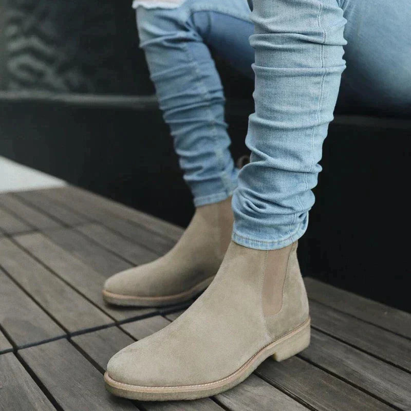 Ferdinand Jones | Chelsea-Slipper aus handgefertigtem Wildleder