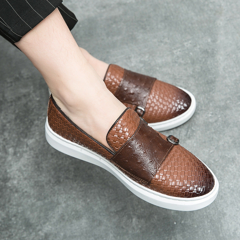 Einseitiger Designer-Loafer aus Leder