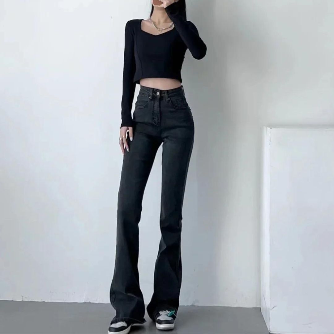 Ara | High-Waisted Jeans mit herzförmigen Rüschen