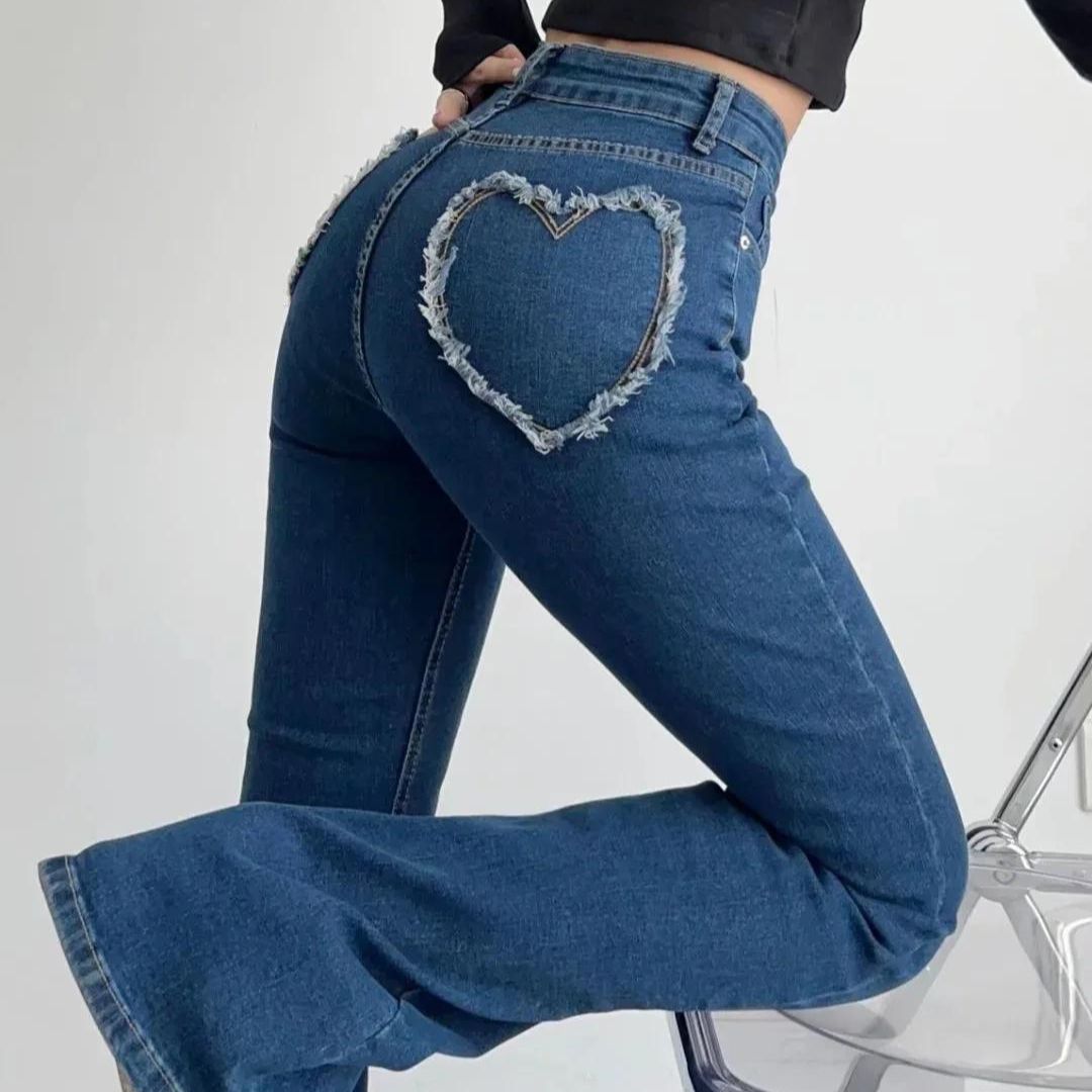 Ara | High-Waisted Jeans mit herzförmigen Rüschen