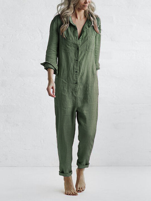 Stylischer grüner Jumpsuit