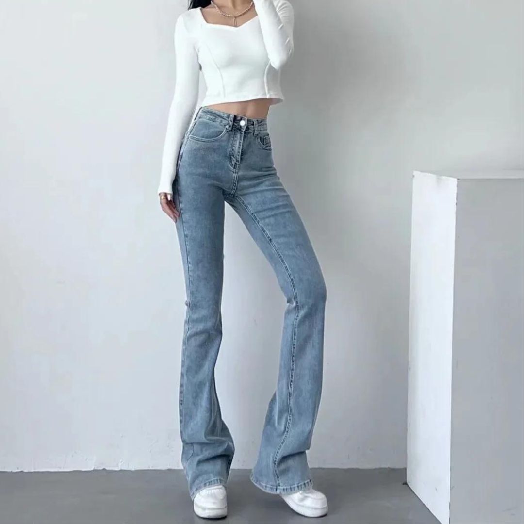 Ara | High-Waisted Jeans mit herzförmigen Rüschen