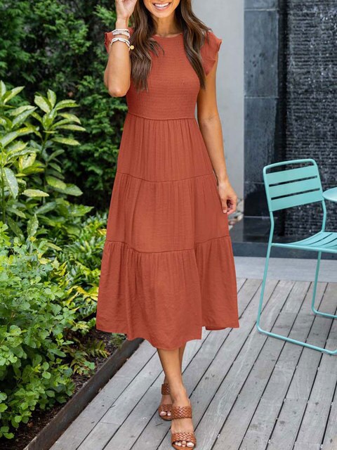 Elegante vintage zomer maxi jurk voor vrouwen