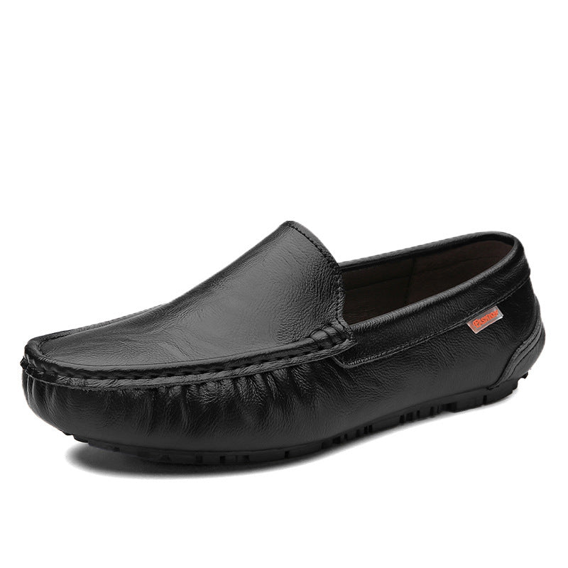 Designer Lederslipper im britischen Stil Loafers