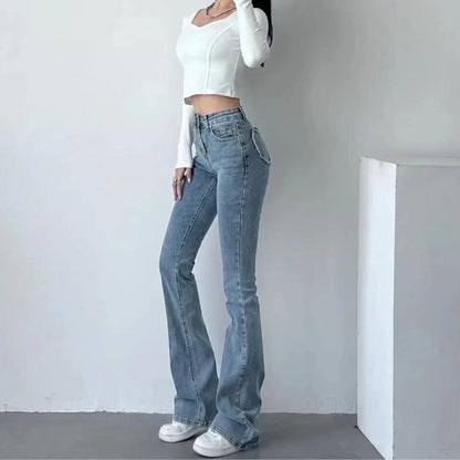 Ara | High-Waisted Jeans mit herzförmigen Rüschen