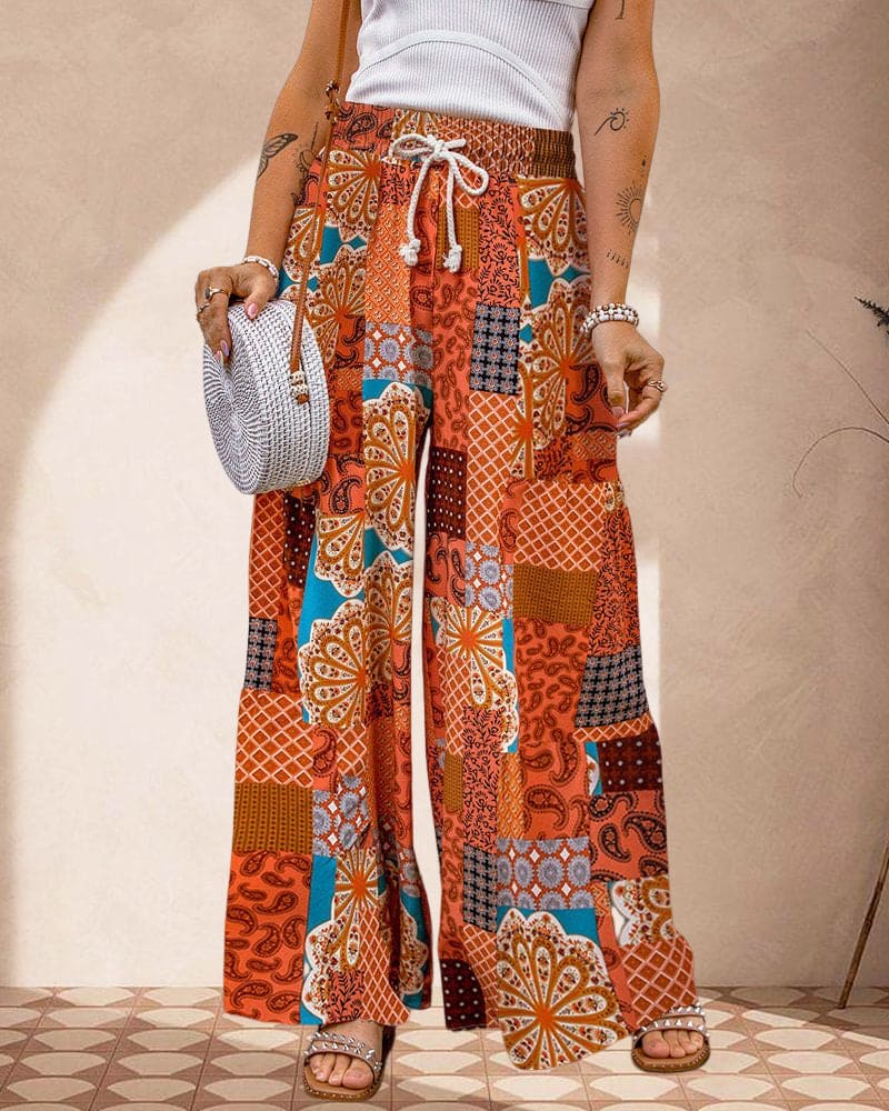 Boho gemusterte Hose