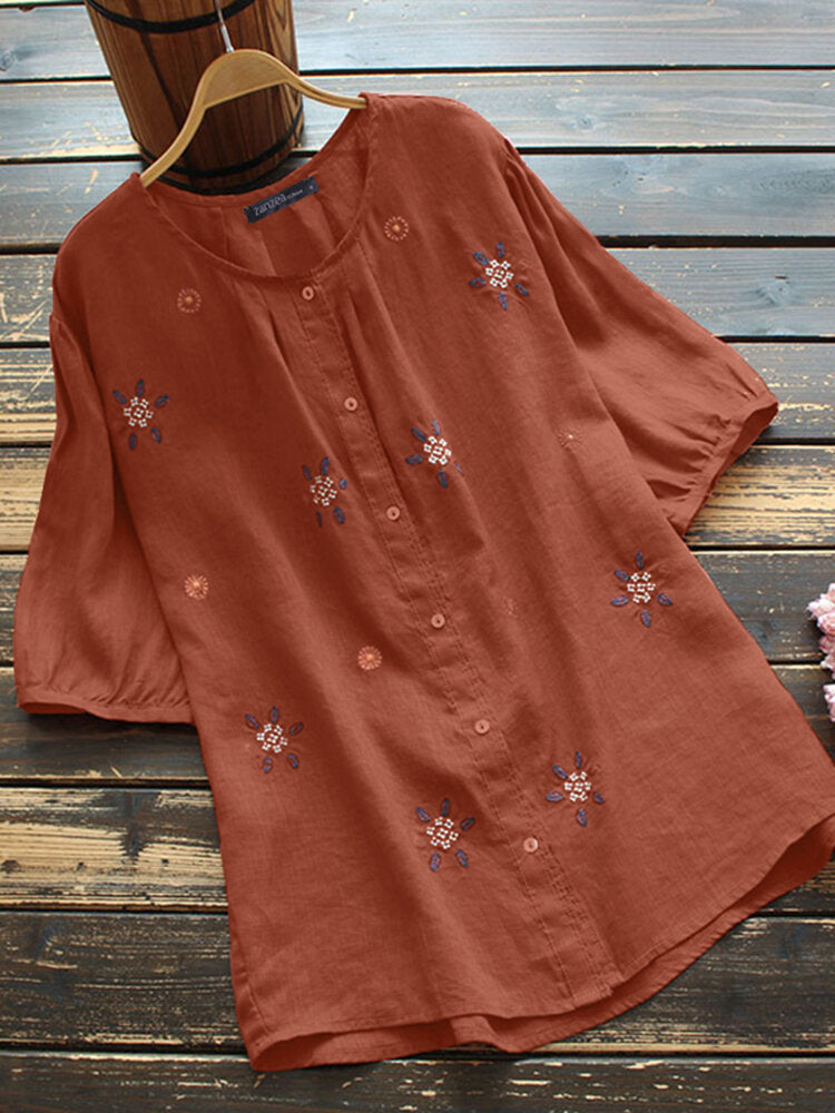 Elegante Bluse mit floralem Muster