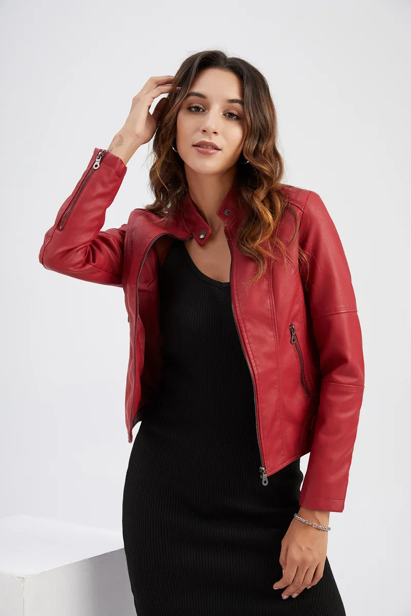 Elegante Lederjacke