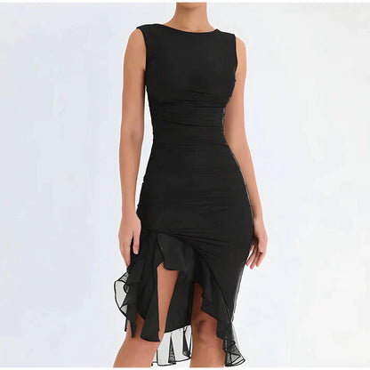 Elegante bodycon jurk met ruches