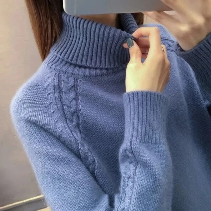 Damen-Rollkragenpullover