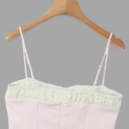 Bustier-Top mit Rüschen