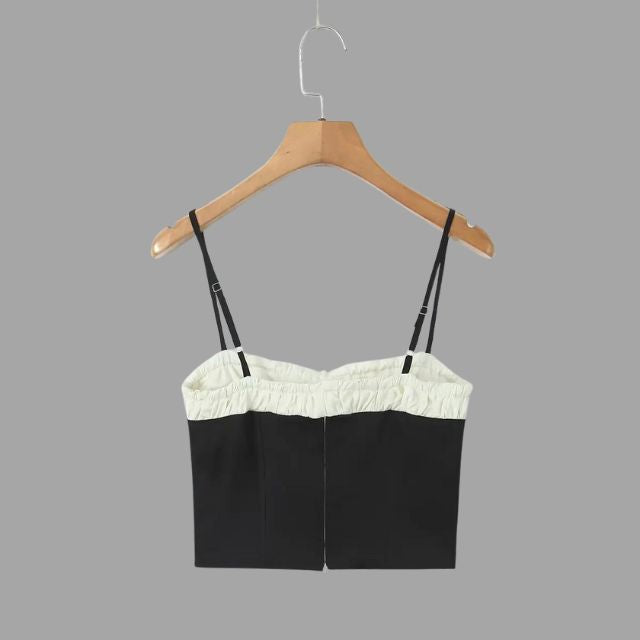 Bustier-Top mit Rüschen