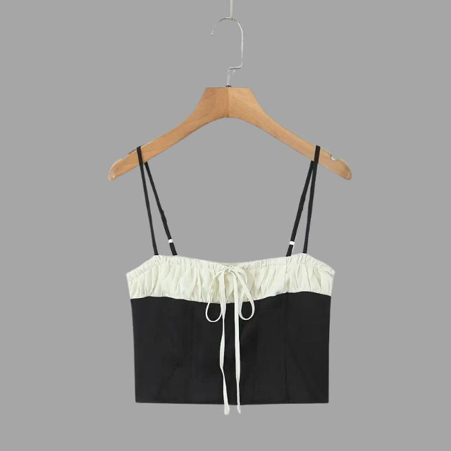 Bustier-Top mit Rüschen