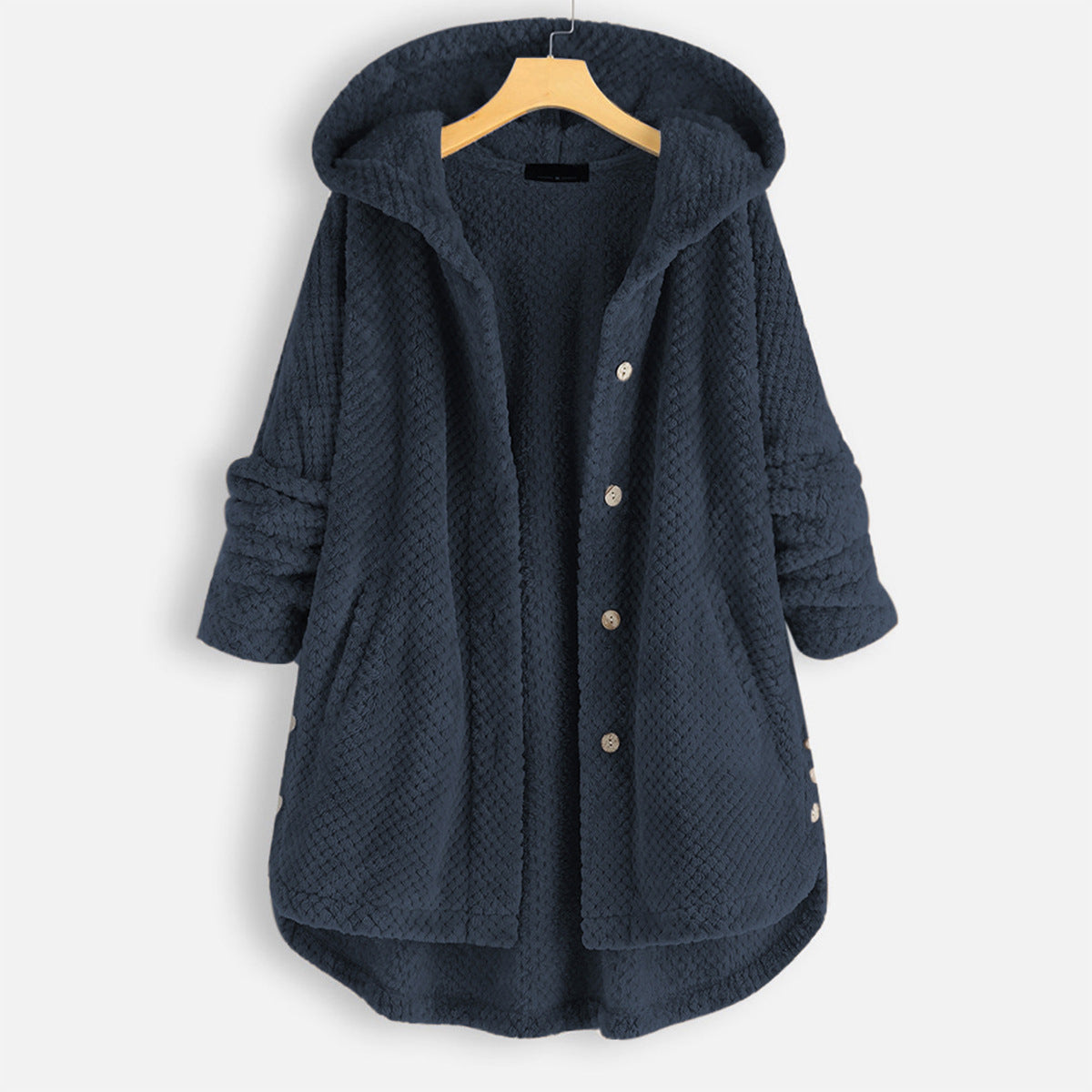 Winter-Wendejacke aus Fleece mit Kapuze