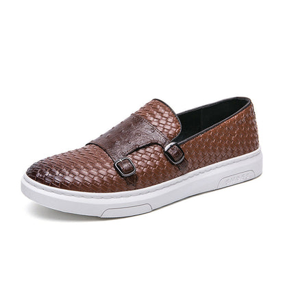 Einseitiger Designer-Loafer aus Leder