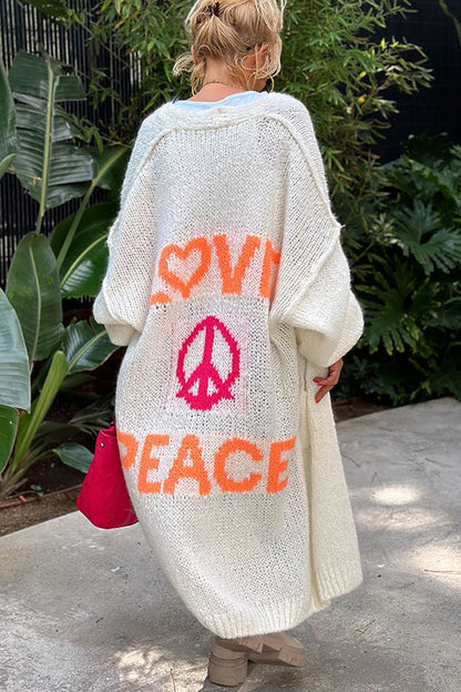 Coralie Peace Stylische Strickjacke