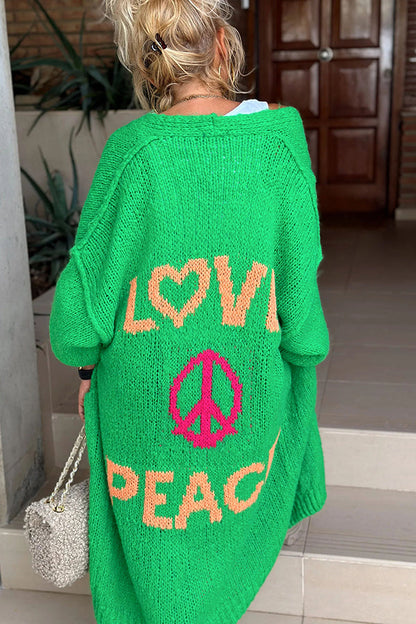 Coralie Peace Stylische Strickjacke