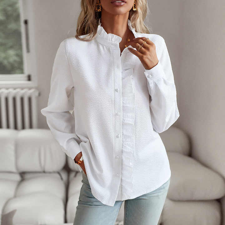 Elegante langärmelige Bluse