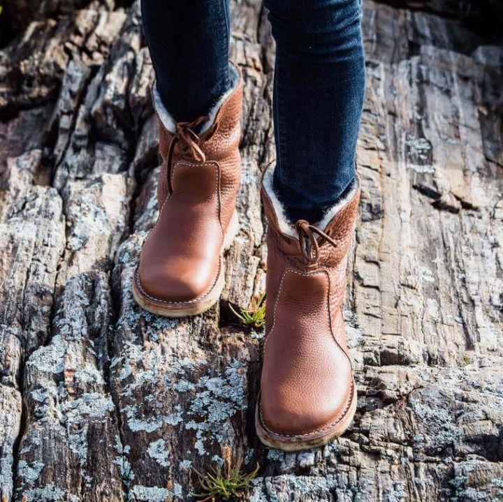 Wasserdichte Stiefel mit Wollfutter