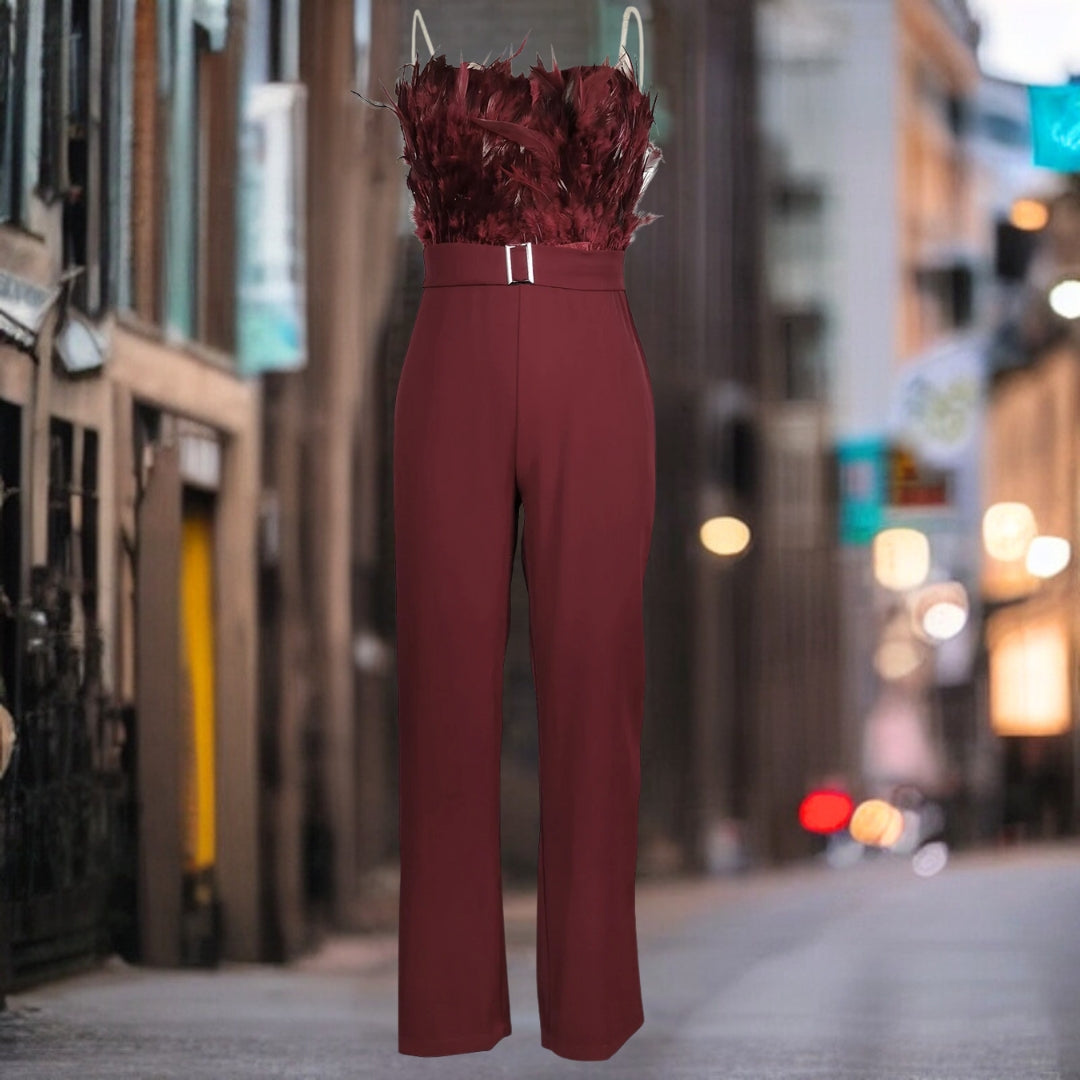 Bettina | Stylischer Jumpsuit mit Gürtel