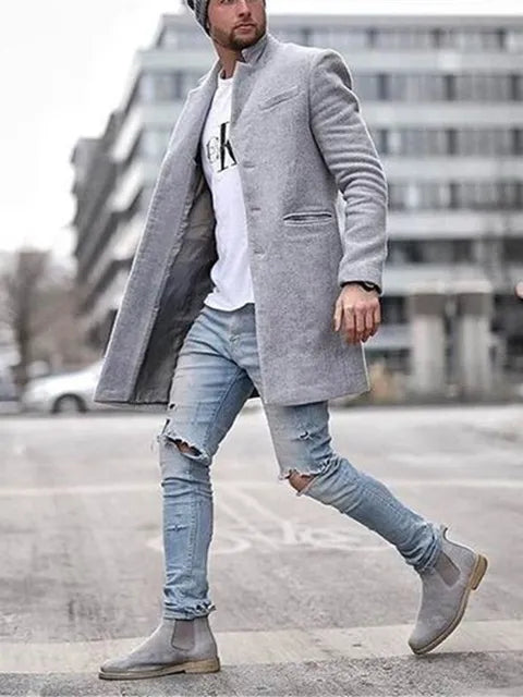 Einreihige Strickjacke für Männer