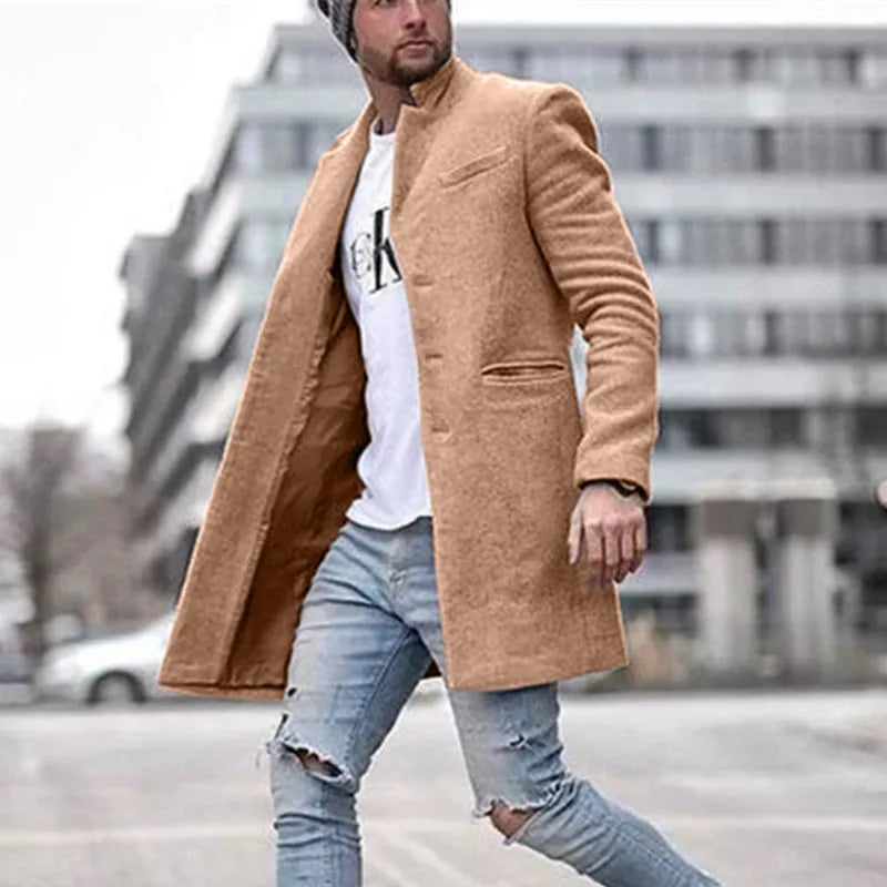 Einreihige Strickjacke für Männer