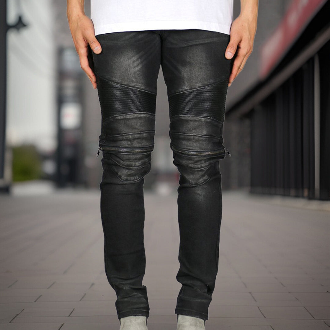 Teodor | Premium gestreifte Herrenjeans für Herren