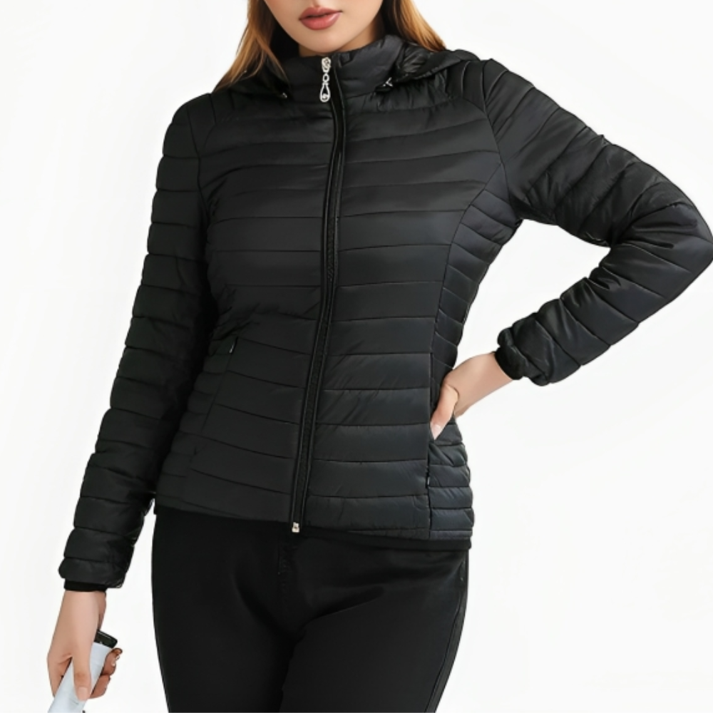 Bumper Jacke Winter Kapuze für Frauen