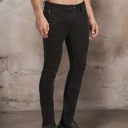 Vico | Stretch-Jeans mit gerissenen Kanten in schmaler Passform