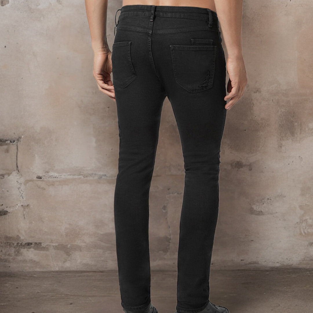 Vico | Stretch-Jeans mit gerissenen Kanten in schmaler Passform