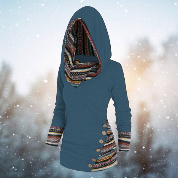 Alma - Lässiger Tribal-Kapuzenpullover