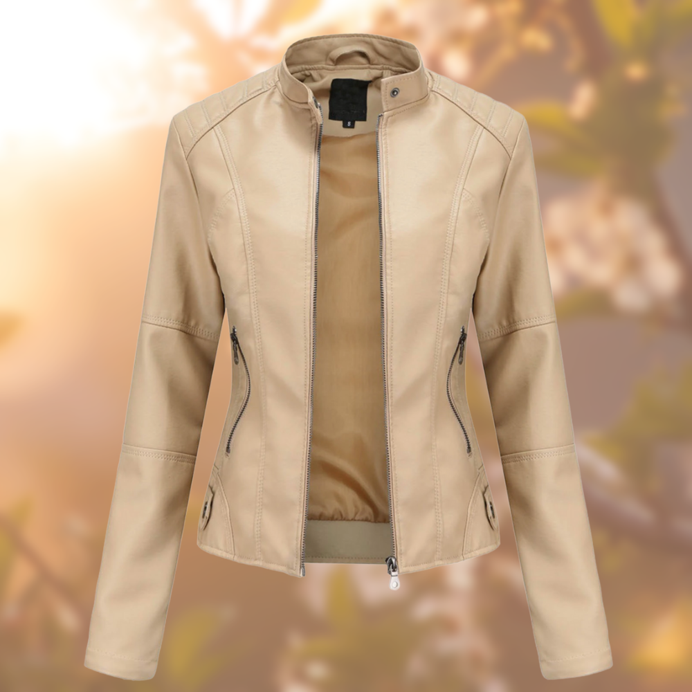 Die elegante Lederjacke