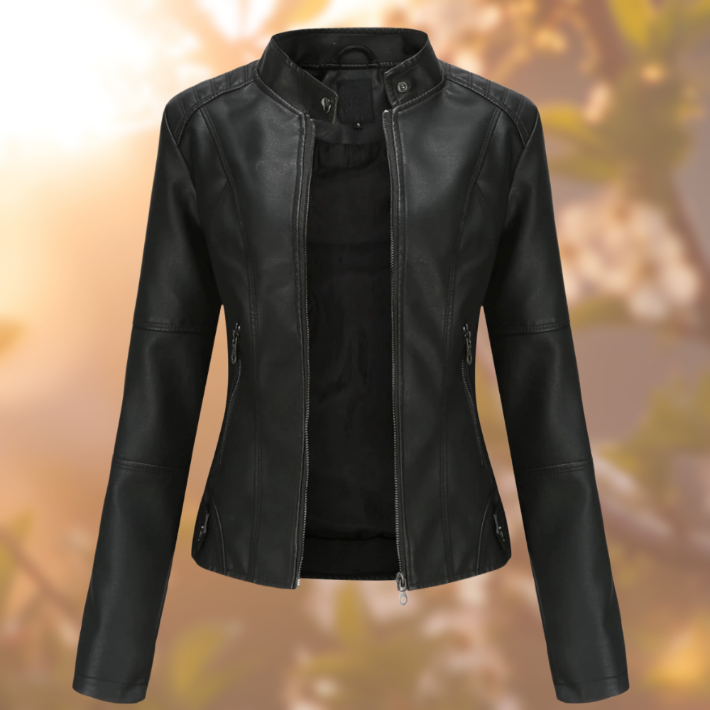 Die elegante Lederjacke