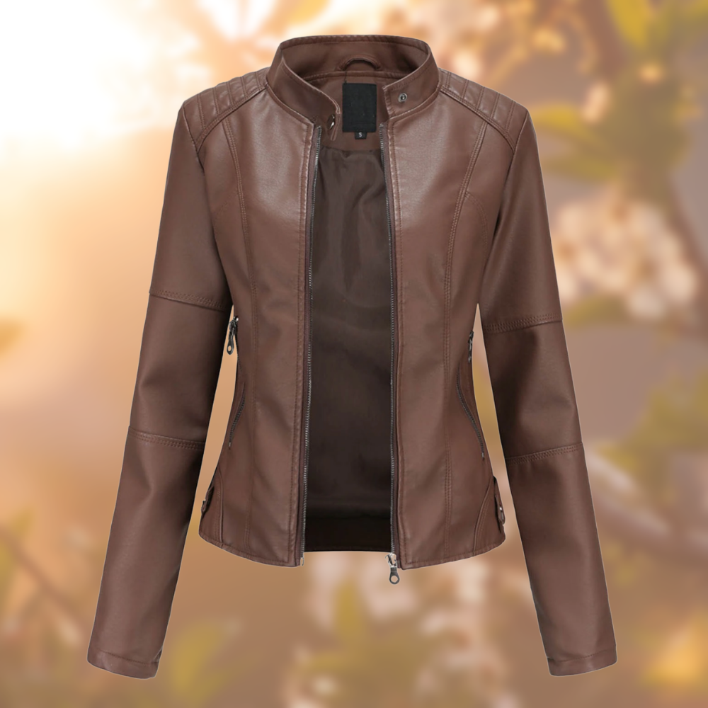 Die elegante Lederjacke