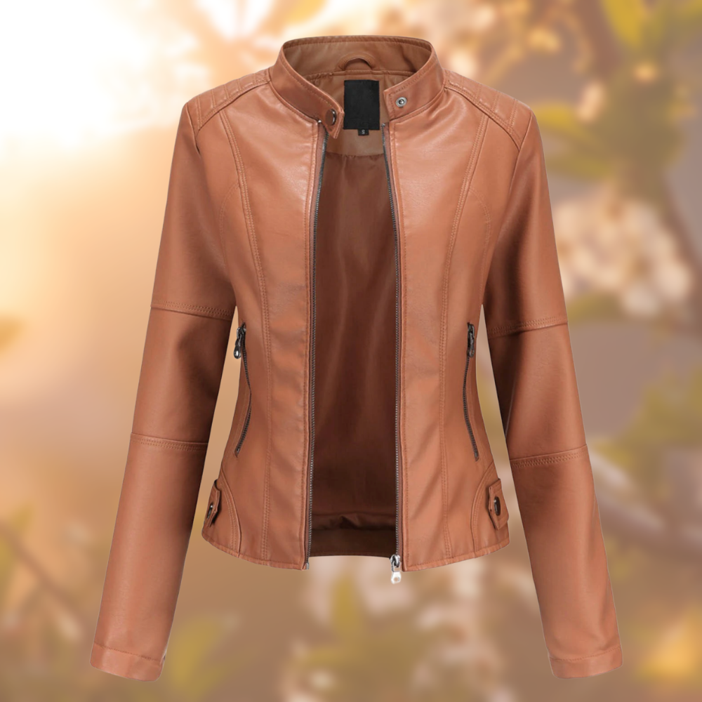 Die elegante Lederjacke