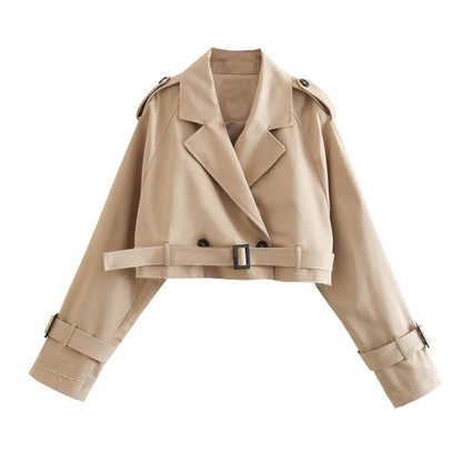 Cropped Trench Frauen