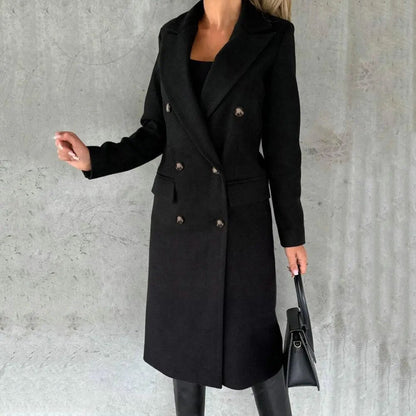 Damen-Winterjacke mit Aufschlägen