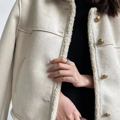 TOTÊME JACKE MIT SHERPA-FUTTER VON LILIAN-THOURAM