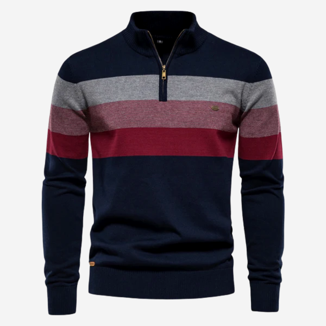 Caleb Retro-Streifen-Pullover