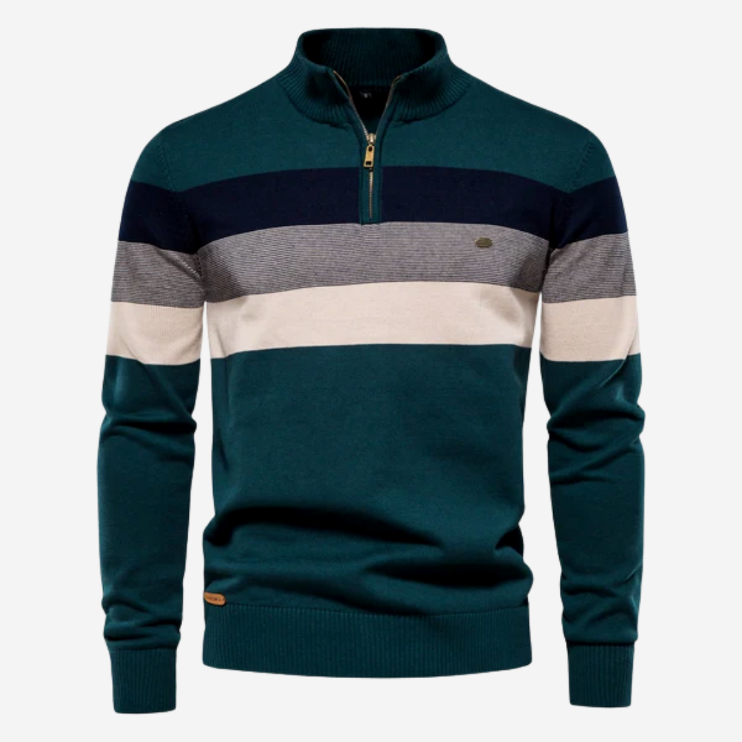 Caleb Retro-Streifen-Pullover