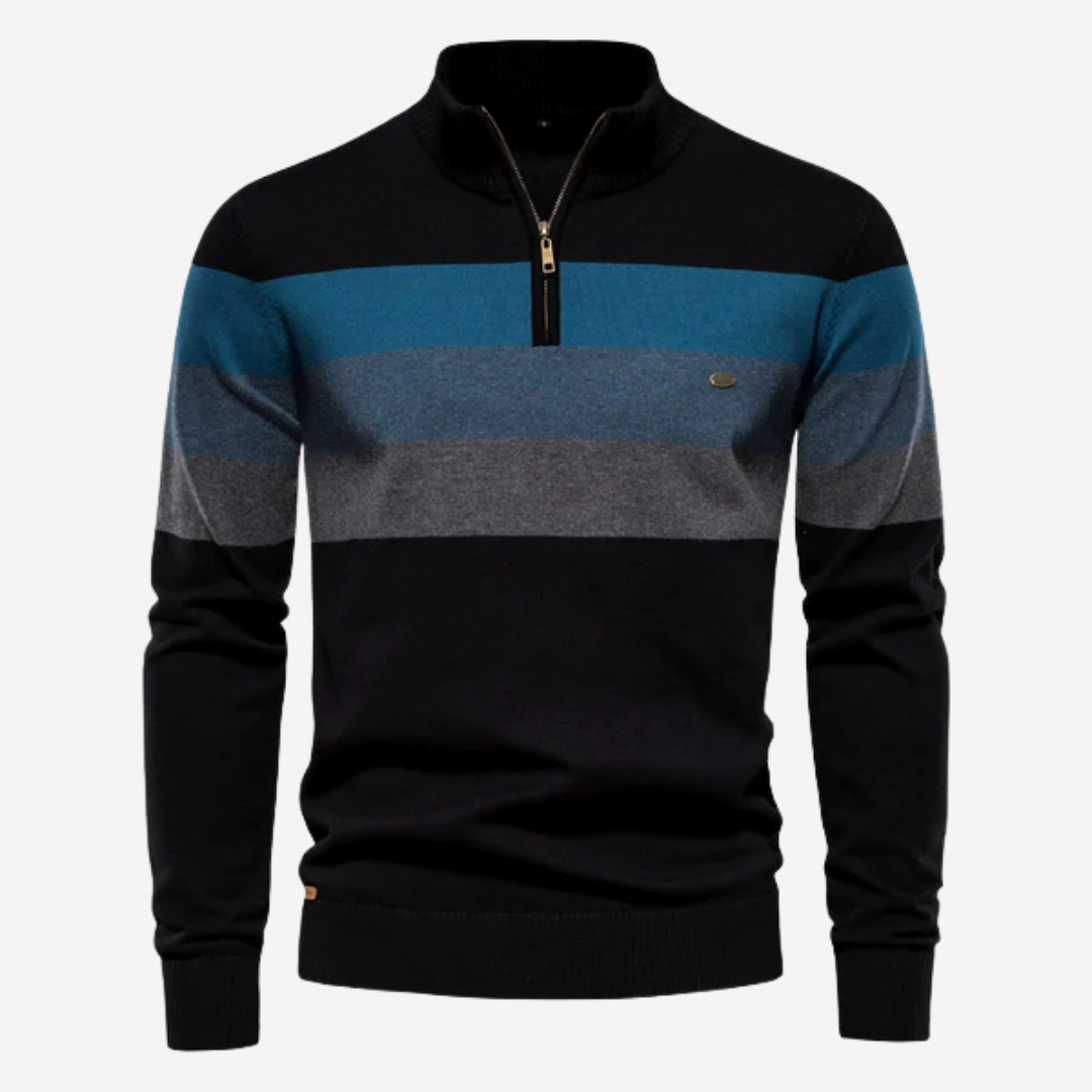 Caleb Retro-Streifen-Pullover