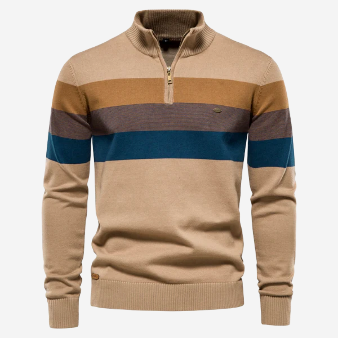 Caleb Retro-Streifen-Pullover