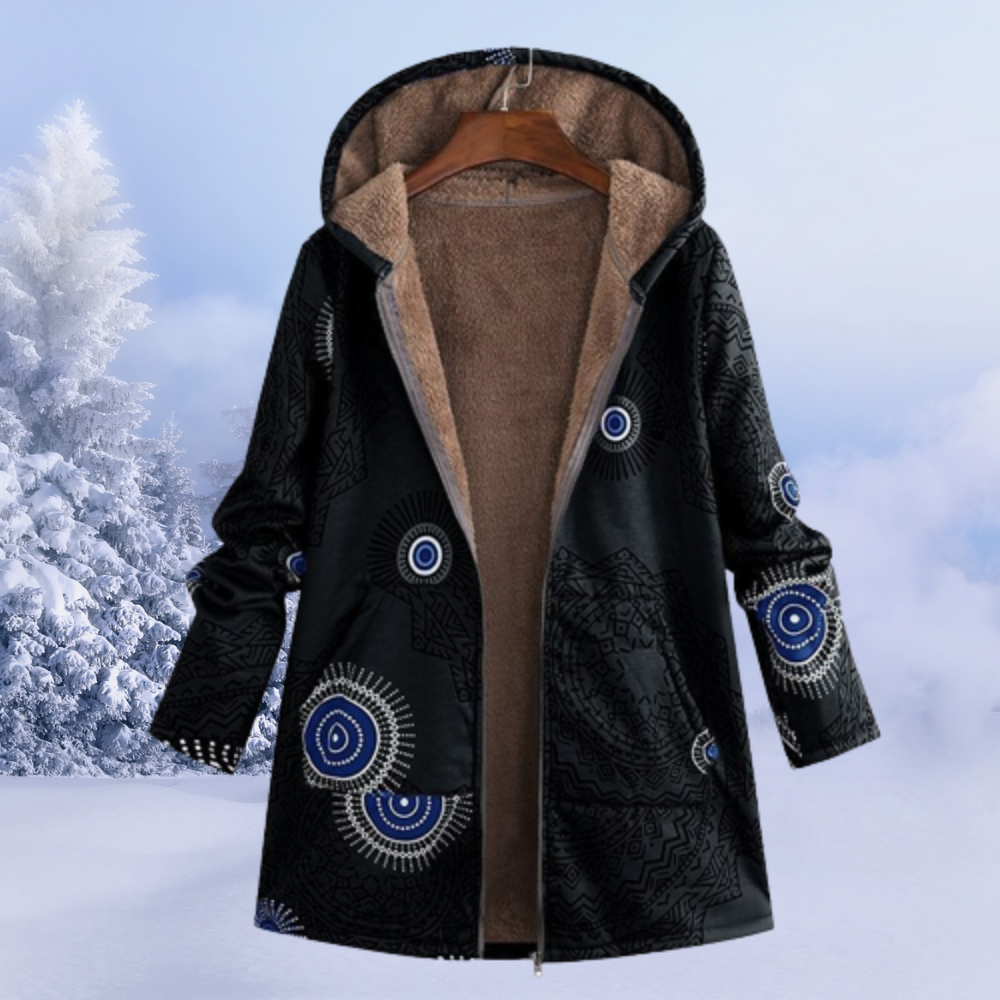 Einzigartige geblümte Jacke für den Winter