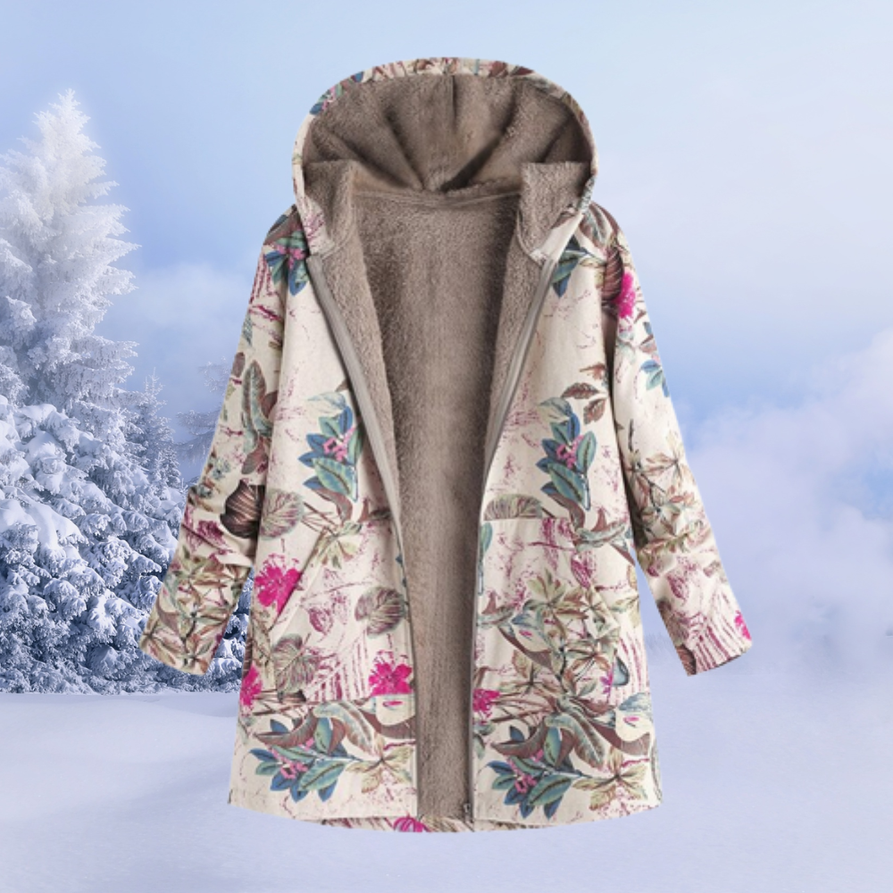 Einzigartiges florales Outfit für diesen Winter