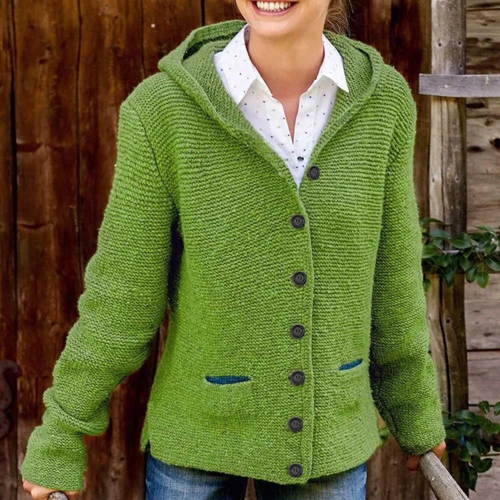 Warme italienische Strickjacke