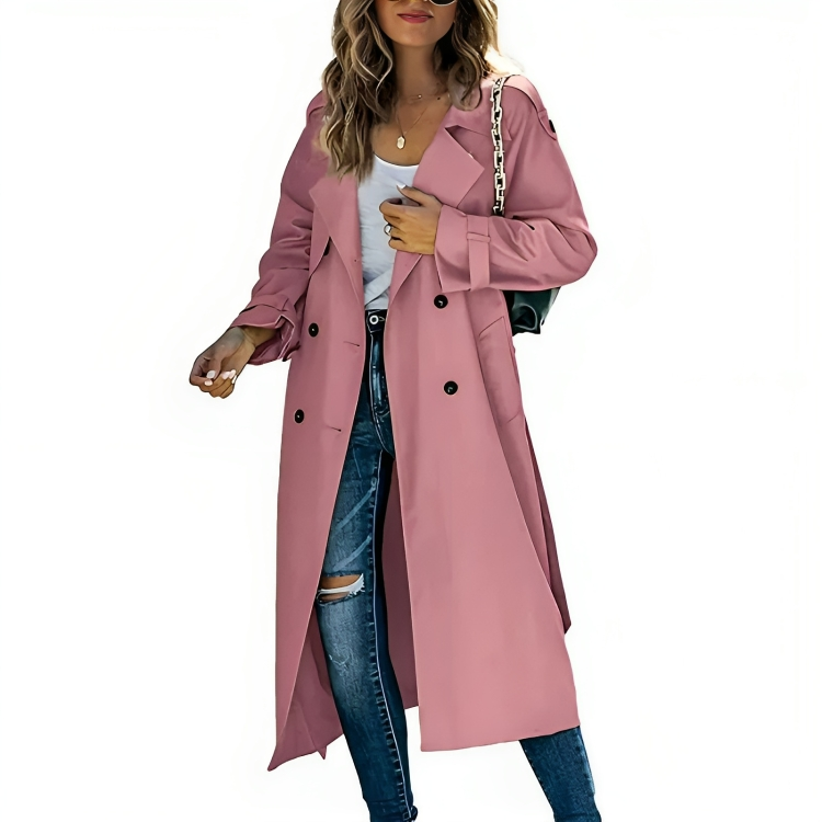 Eleganter Damen Windbreaker Trenchcoat